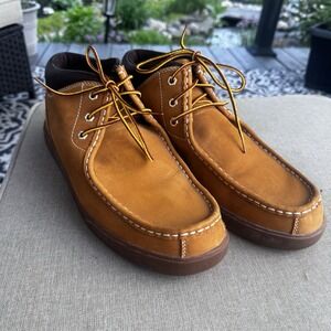 Men's Timberland 'Wallabe Style' Casual Mid Boots Wheat Gum Sole Size 11.5 US
